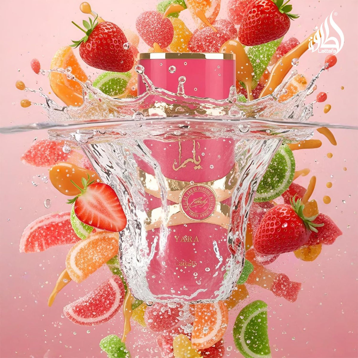 Lattafa Yara Candy - Vanilla, Fruity, Citrus, Floral - Eau de Parfum Long-Lasting Fragrance for Women, 3.40 Ounce / 100 ml